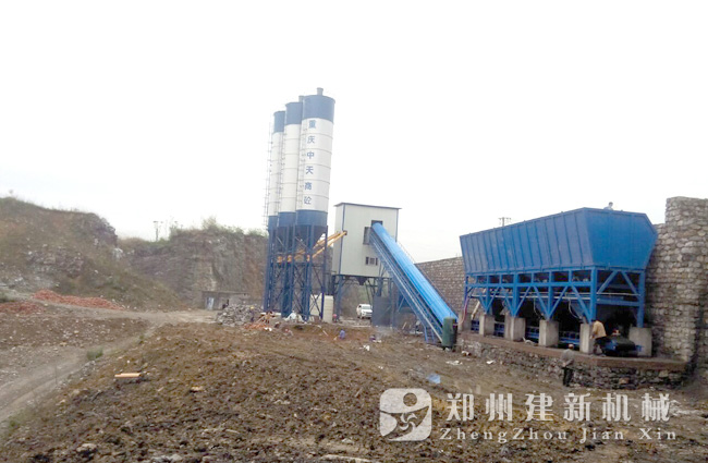 重庆南川南平HZS120混凝土ky体育(中国)官方网站站现场案例