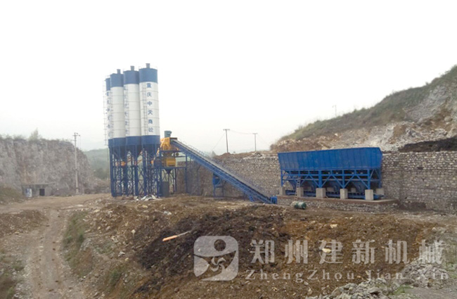 重庆南川南平HZS120混凝土ky体育(中国)官方网站站现场案例